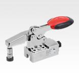 Stainless steel toggle clamp, horizontal with safety interlock and force sensor