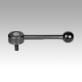 Tension levers, flat, external thread, 0° - inch