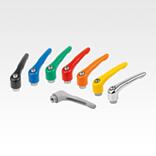Clamping levers female thread, steel parts stainless steel 