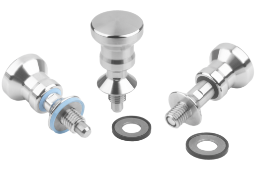 Indexing plungers with collar for Hygienic USIT® seal and shim washers