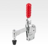 Toggle clamps vertical with straight foot and full holding arm