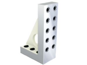 Angle plates, gray cast iron, narrow with grid holes Angle plates, gray cast iron, narrow with grid holes