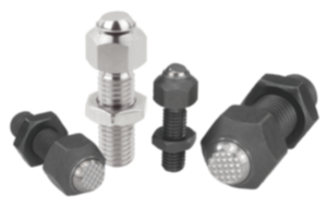 Self-aligning pads with locknut Self-aligning pads with locknut