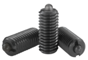 Spring plungers with hexagon socket and thrust pin, steel - inch Spring plungers with hexagon socket and thrust pin, steel - inch