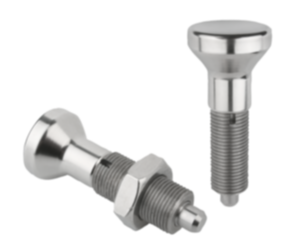 Doigt d'indexage en inox sans embase avec bouton de manœuvre en inox - inch Doigt d'indexage en inox sans embase avec bouton de manœuvre en inox - inch