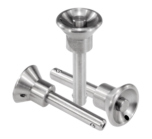 Goupille d'arrêt avec bouton de manœuvre en inox - inch Goupille d'arrêt avec bouton de manœuvre en inox - inch