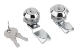 Quarter-turn lock zinc, lockable Quarter-turn lock zinc, lockable