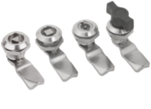 Quarter-turn locks, stainless steel 1.4404, small version, housing diameter 28 mm Quarter-turn locks, stainless steel 1.4404, small version, housing diameter 28 mm