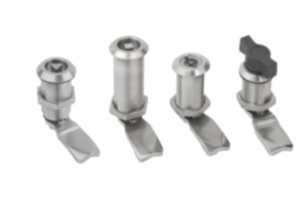 Quarter-turn locks, stainless steel long version Quarter-turn locks, stainless steel long version