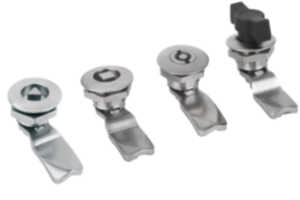 Quarter-turn locks, stainless steel 1.4404, small version, housing diameter 32 mm Quarter-turn locks, stainless steel 1.4404, small version, housing diameter 32 mm