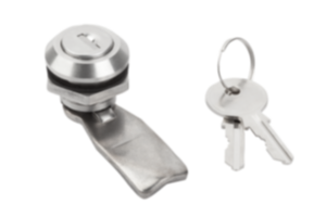 Quarter-turn lock, lockable, stainless steel 1.4401, housing diameter 28 mm Quarter-turn lock, lockable, stainless steel 1.4401, housing diameter 28 mm