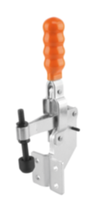 Toggle clamps vertical with angled foot and fixed clamping spindle Toggle clamps vertical with angled foot and fixed clamping spindle