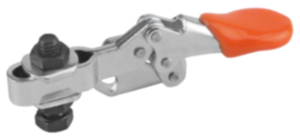 Toggle clamps mini horizontal with flat right foot and adjustable clamping spindle Toggle clamps mini horizontal with flat right foot and adjustable clamping spindle