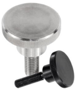 Knurled screws high style steel and stainless steel, DIN 464 Knurled screws high style steel and stainless steel, DIN 464
