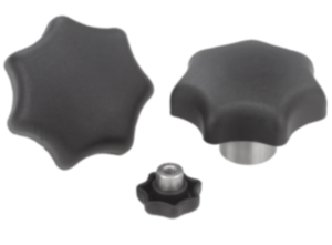 Star grips with projecting steel bushing - inch Star grips with projecting steel bushing - inch