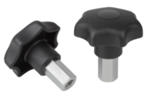 Bouton étoile avec collerette allongée Bouton étoile avec collerette allongée