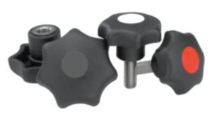 Star grips similar to DIN 6336, metal parts stainless steel - inch Star grips similar to DIN 6336, metal parts stainless steel - inch