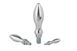 Machine handles revolving aluminum, similar to DIN 98 style E Machine handles revolving aluminum, similar to DIN 98 style E