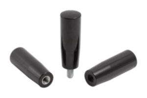 Taper grips, plastic (thermoset), threaded insert electro zinc-plated steel Taper grips, plastic (thermoset), threaded insert electro zinc-plated steel
