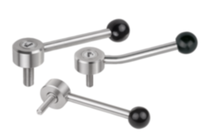 Tension levers flat external thread, stainless steel Tension levers flat external thread, stainless steel