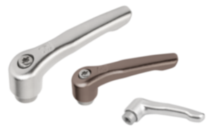 Adjustable handles, electropolished or abrasive blasted stainless steel, with internal thread, threaded insert stainless steel Adjustable handles, electropolished or abrasive blasted stainless steel, with internal thread, threaded insert stainless steel
