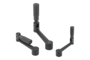 Manivelas de mano de aluminio con empuñadura cilíndrica plegable Manivelas de mano de aluminio con empuñadura cilíndrica plegable