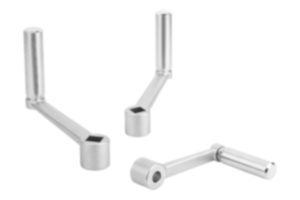 Manivelas de mano de acero inoxidable con empuñadura cilíndrica giratoria Manivelas de mano de acero inoxidable con empuñadura cilíndrica giratoria