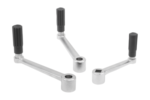Manivelas de mano de acero inoxidable con empuñadura cilíndrica giratoria Manivelas de mano de acero inoxidable con empuñadura cilíndrica giratoria