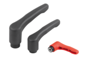 Adjustable handles ECO, plastic with internal thread, threaded insert stainless steel Adjustable handles ECO, plastic with internal thread, threaded insert stainless steel