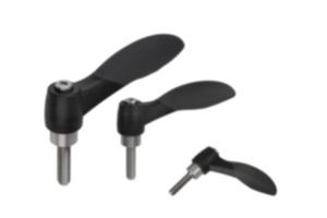 Adjustable handles 2K with external thread, threaded pin stainless steel Adjustable handles 2K with external thread, threaded pin stainless steel