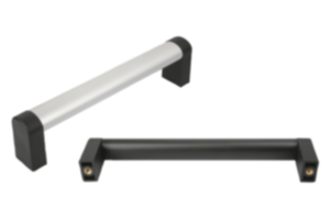 Tubular handles, aluminum with plastic grip legs Tubular handles, aluminum with plastic grip legs