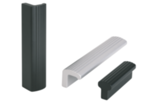 Empuñaduras de perfil de aluminio acanaladas Empuñaduras de perfil de aluminio acanaladas