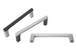 Tubular handles, aluminum with plastic grip legs Tubular handles, aluminum with plastic grip legs
