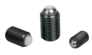 Ball-end thrust screws without head with full ball Ball-end thrust screws without head with full ball