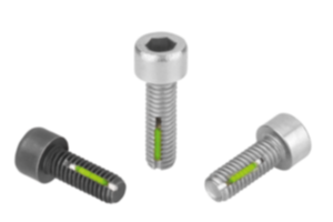 Socket head screws DIN EN ISO 4762 with thread lock Socket head screws DIN EN ISO 4762 with thread lock