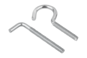 Threaded hooks type 11E and type 4E, steel Threaded hooks type 11E and type 4E, steel