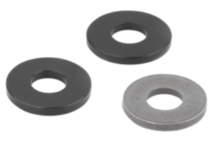 Heavy-duty washers in steel or aluminum DIN 6340 Heavy-duty washers in steel or aluminum DIN 6340