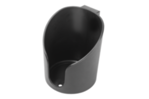 Cup holder plastic, antistatic for aluminum profiles, closed Cup holder plastic, antistatic for aluminum profiles, closed