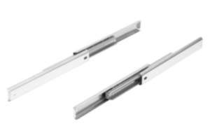 Telescopic slides, stainless steel, for side mounting, full extension, load capacity up to 15 kg Telescopic slides, stainless steel, for side mounting, full extension, load capacity up to 15 kg