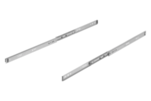 Carriles telescópicos de acero para montaje lateral, extensión completa, capacidad de carga hasta 45 kg Carriles telescópicos de acero para montaje lateral, extensión completa, capacidad de carga hasta 45 kg
