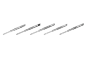 Telescopic slides, steel for side mounting, full extension, load capacity up to 50 kg Telescopic slides, steel for side mounting, full extension, load capacity up to 50 kg