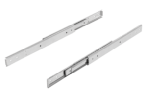 Carriles telescópicos de acero inoxidable para montaje lateral, con extensión completa, capacidad de carga hasta 80 kg Carriles telescópicos de acero inoxidable para montaje lateral, con extensión completa, capacidad de carga hasta 80 kg