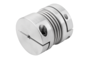 Metal bellows couplings, short type with clamp hubs Metal bellows couplings, short type with clamp hubs