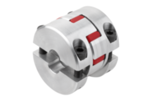 Elastomer dog couplings, short type with removeable clamp hubs Elastomer dog couplings, short type with removeable clamp hubs