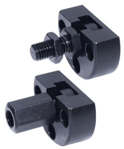 Quick-fit couplings with radial offset compensation and mounting flange Quick-fit couplings with radial offset compensation and mounting flange