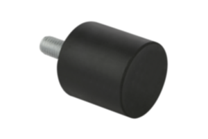 Tampon caoutchouc en acier ou inox type D cylindrique avec filetage Tampon caoutchouc en acier ou inox type D cylindrique avec filetage