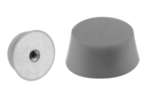 Tampon caoutchouc en acier, type EK conique avec taraudage, gris Tampon caoutchouc en acier, type EK conique avec taraudage, gris