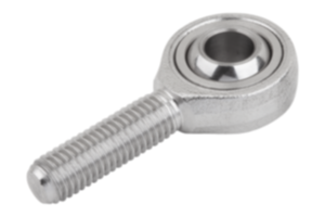 Rod ends with plain bearing external thread, stainless steel, DIN ISO 12240-1, maintenance-free Rod ends with plain bearing external thread, stainless steel, DIN ISO 12240-1, maintenance-free