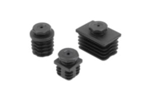 Bouchons d'ajustement en plastique sans insert pour tubes ronds et carrés Bouchons d'ajustement en plastique sans insert pour tubes ronds et carrés