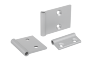 Demi-charnières en aluminium, internes Demi-charnières en aluminium, internes